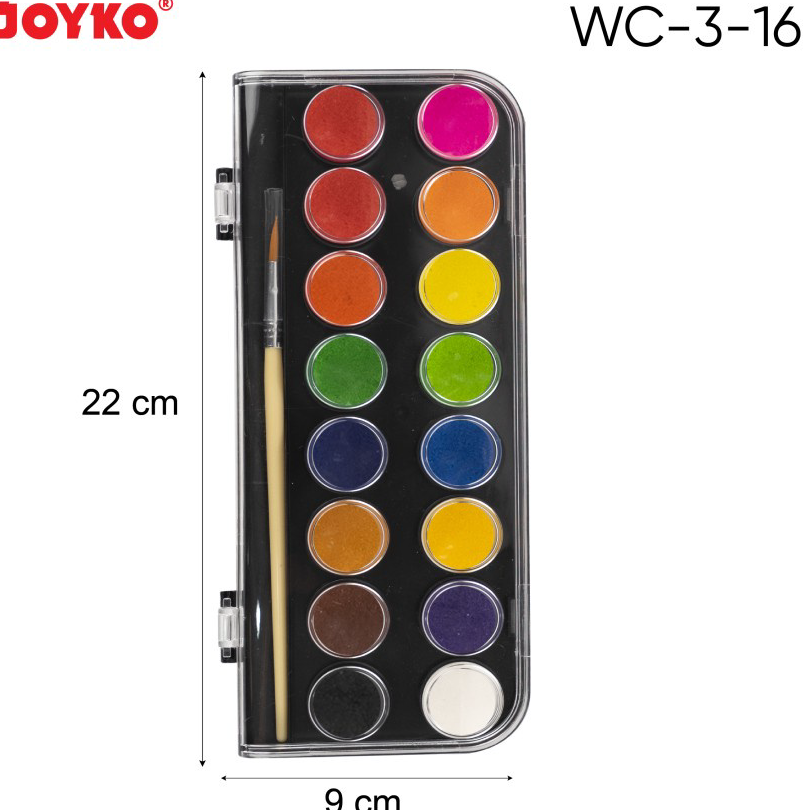 

Murah Banget Watercolor Set Cat Air Joyko WC-3-16 Warna