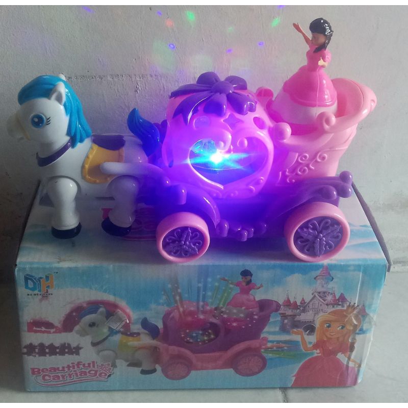 Mainan Anak Kereta Kuda Beautiful Cariage BO