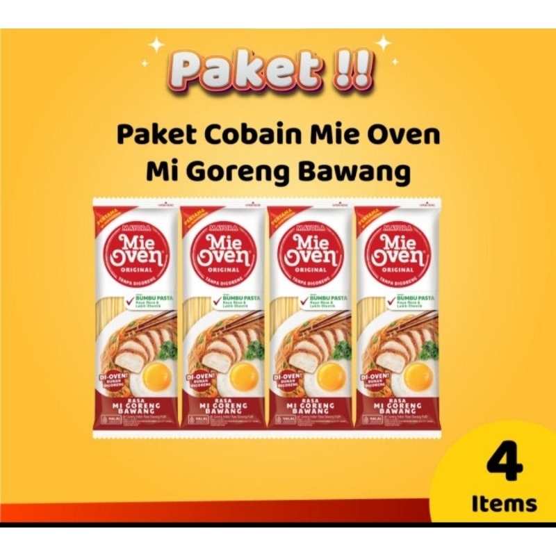 

Mie Oven rasa mi goreng bawang paket isi 4pcs