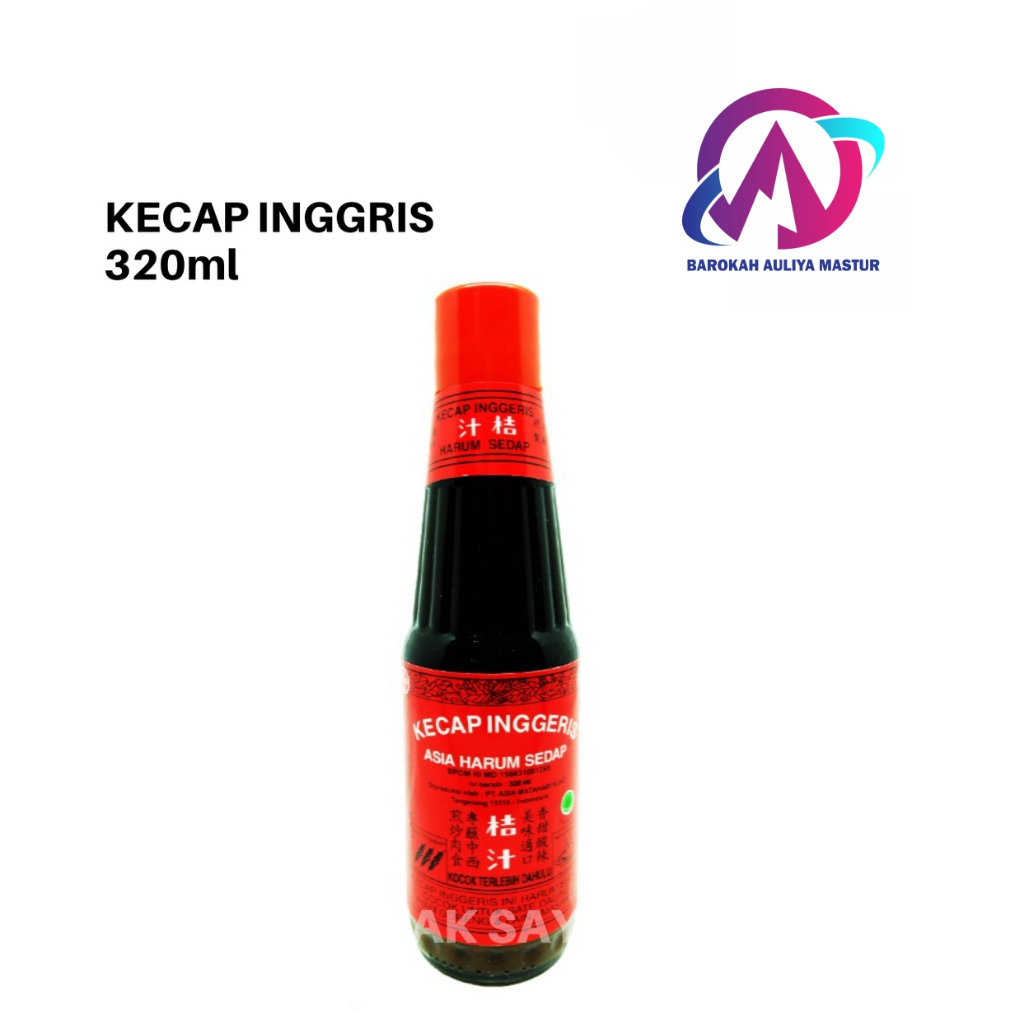 

Kecap Inggris 320ml Asia Harum Sedap Halal BAM Padang