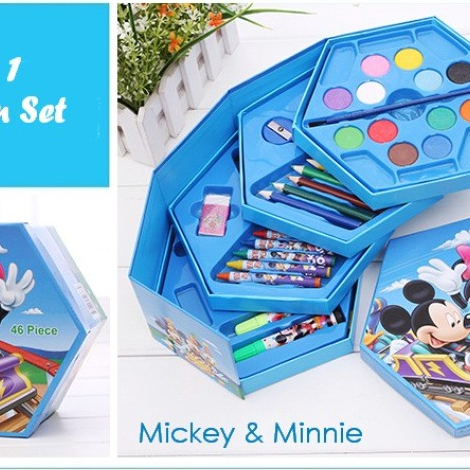 

Kirim Sekarang FAYES COD Crayon Set Isi 46 Spidol Pensil Warna Cat Air Alat Lukis Murah STY09 Diskon