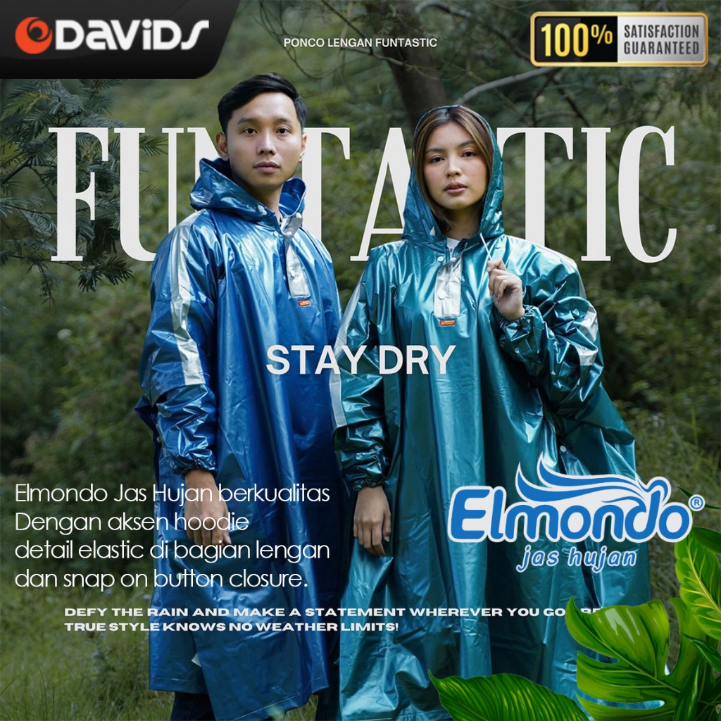 Jas Hujan Dewasa Pria Wanita Tebal Jaz Ujan Ponco Terusan Batman Elmondo 703