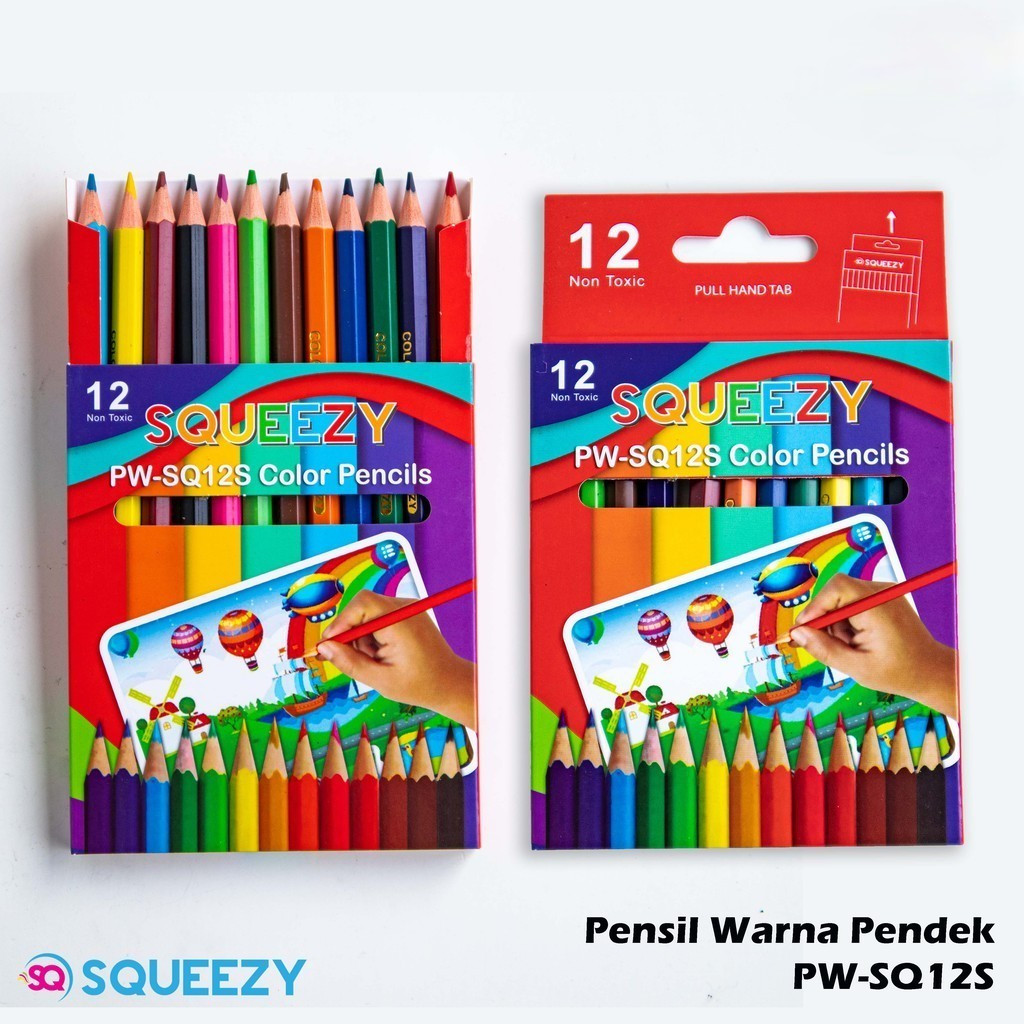 

Pensil Warna SQUEEZY 12 Warna PENDEK/Color Pencil 12 PENDEK PW-SQ12S/pensil Warna 12 Pendek SQUEEZY PW-SQ12Short Pendek/Pensil Warna Murah 12 Warna