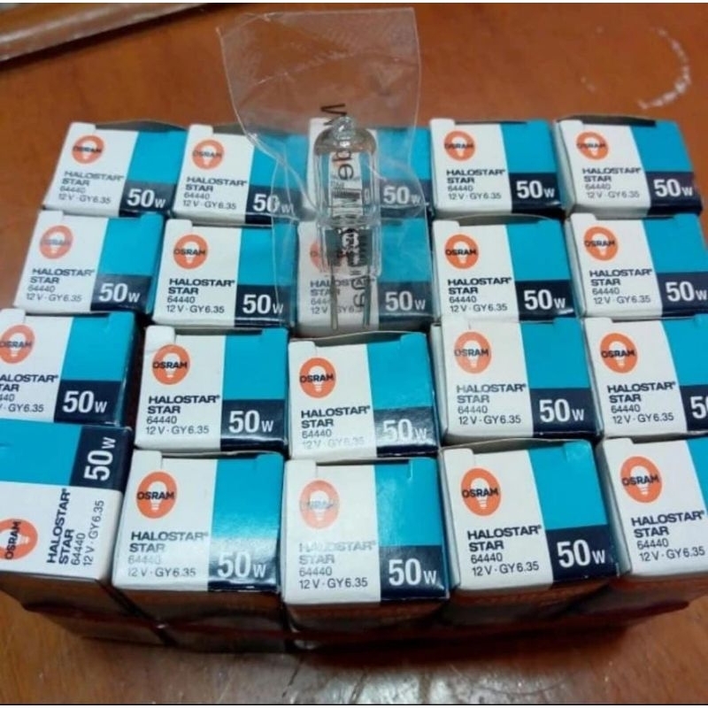 Lampu halogen kacang 12v 50w RRC Osram