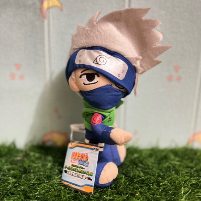 Boneka Plush Kakashi Naruto Shippuden Original Banpresto