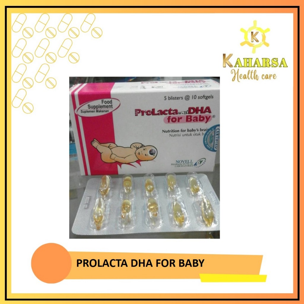 PROLACTA DHA FOR BABY PERSTRIP - Suplemen Perkembangan Otak Bayi - Vitamin Otak Anak - Suplemen Bayi