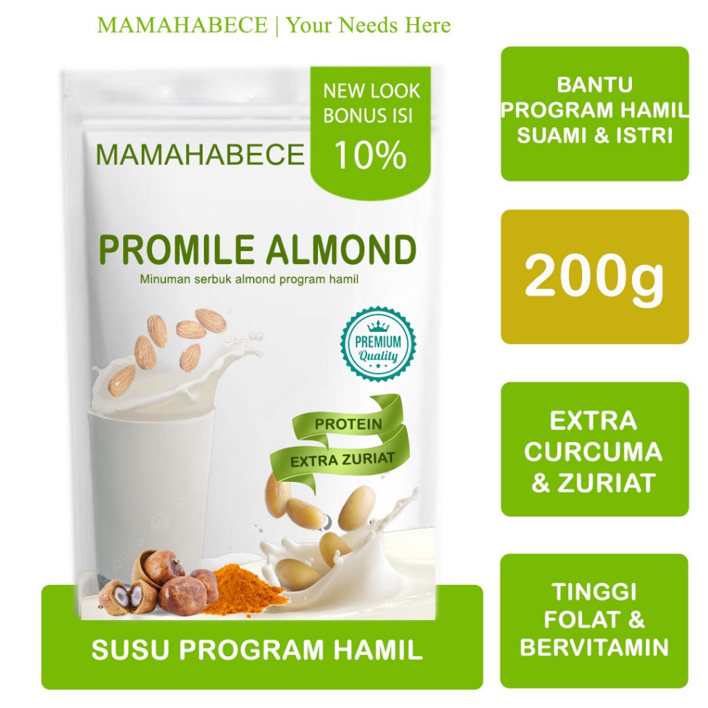 

Susu Almond Promil Mamahabece (200g)