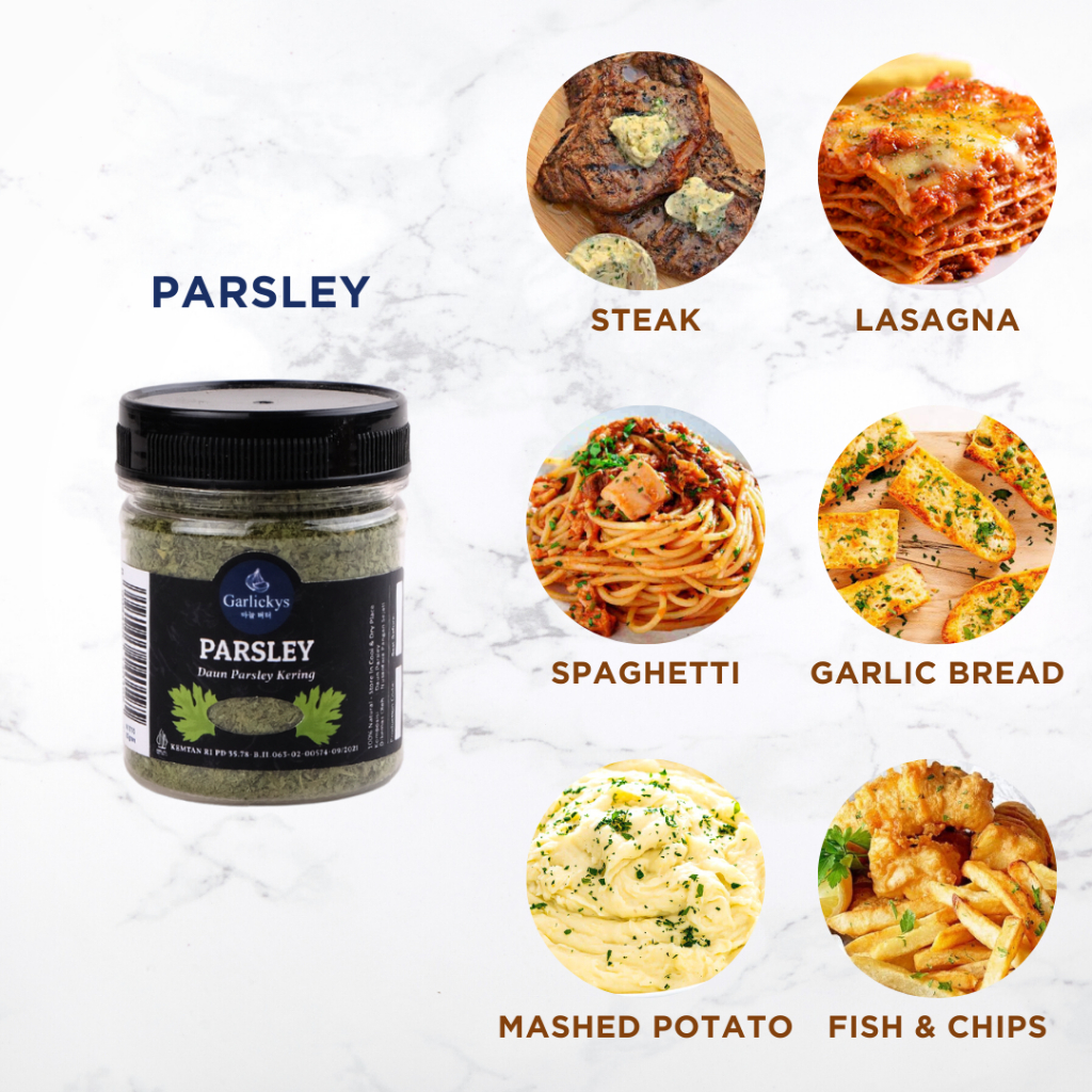 

Parsley Kering USA / Daun Parsley Kering / Peterseli kering