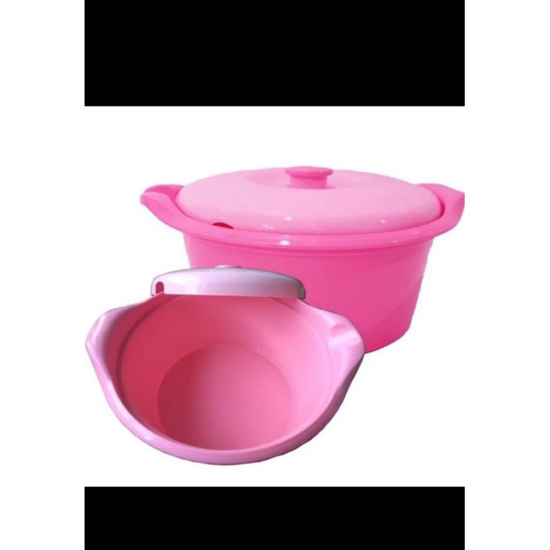 Mangkok golden lemon wadah saji/tempat makanan/basi tutup bulat