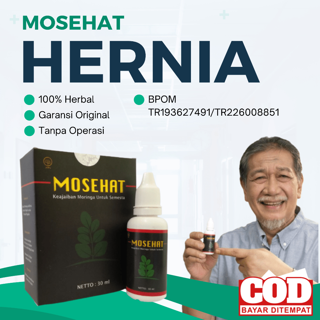MOSEHAT OBAT HERNIA Paling Ampuh Obat Turun Berok Pria & Wanita BPOM