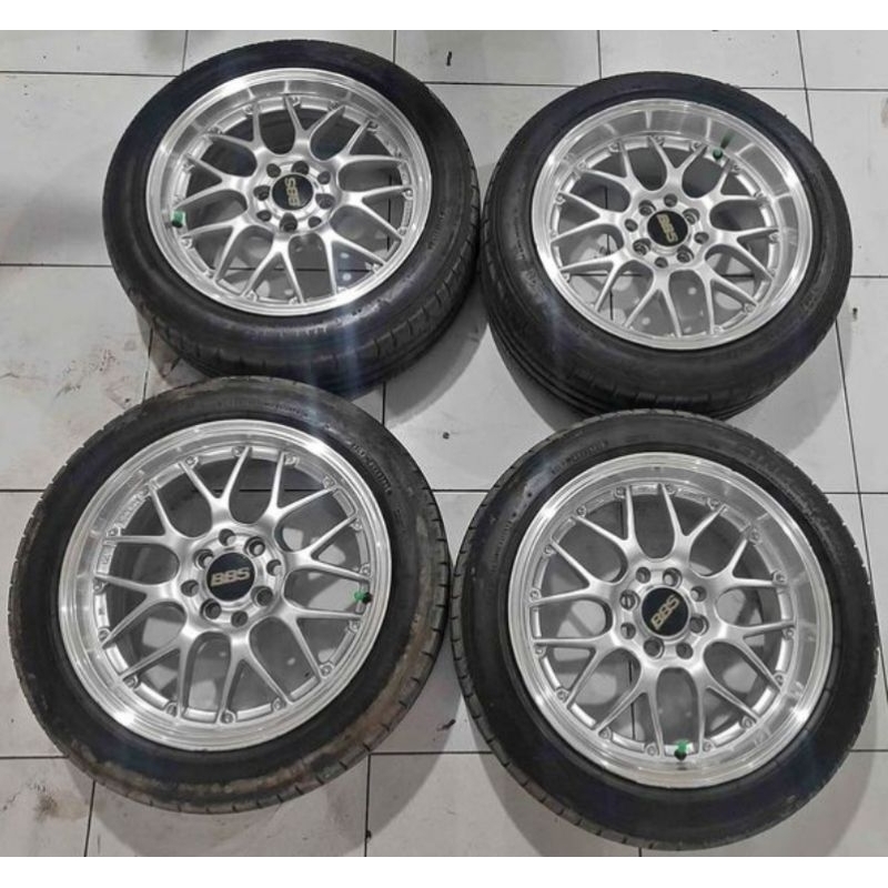 Velg Mobil Second Rep BBS Ring 16x7/8,5 H4x100/114÷Ban Falken 195 50 R16 Buat Jazz Yaris Avanza Livi