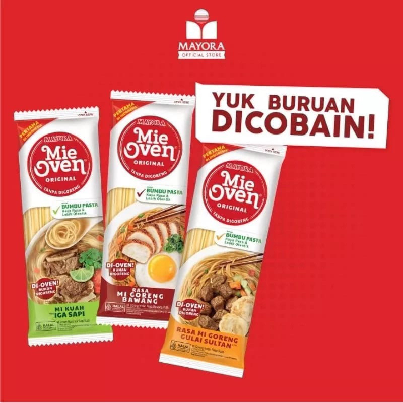 MAYORA Mie Oven original tanpa digoreng