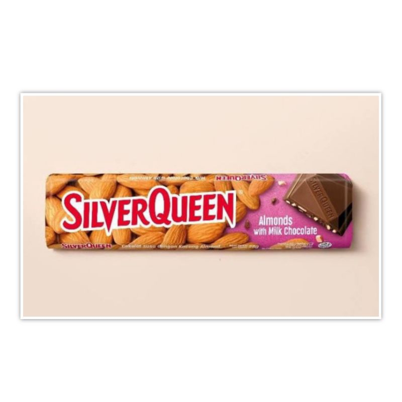

Silver Queen Silverqueen Almond 58 gr Cokelat Coklat