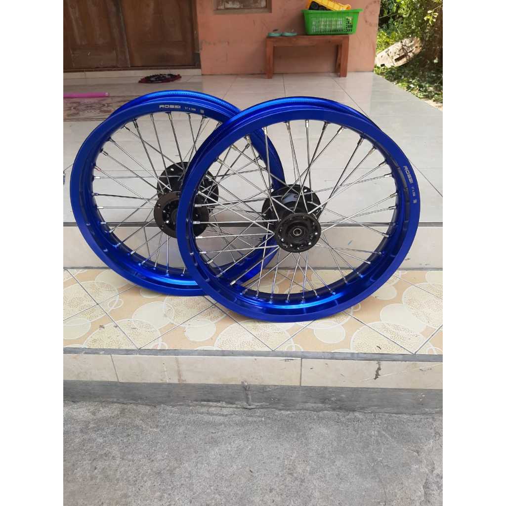 velg set supermoto klx d-tracker ring 17 tanpa ban velk rossi