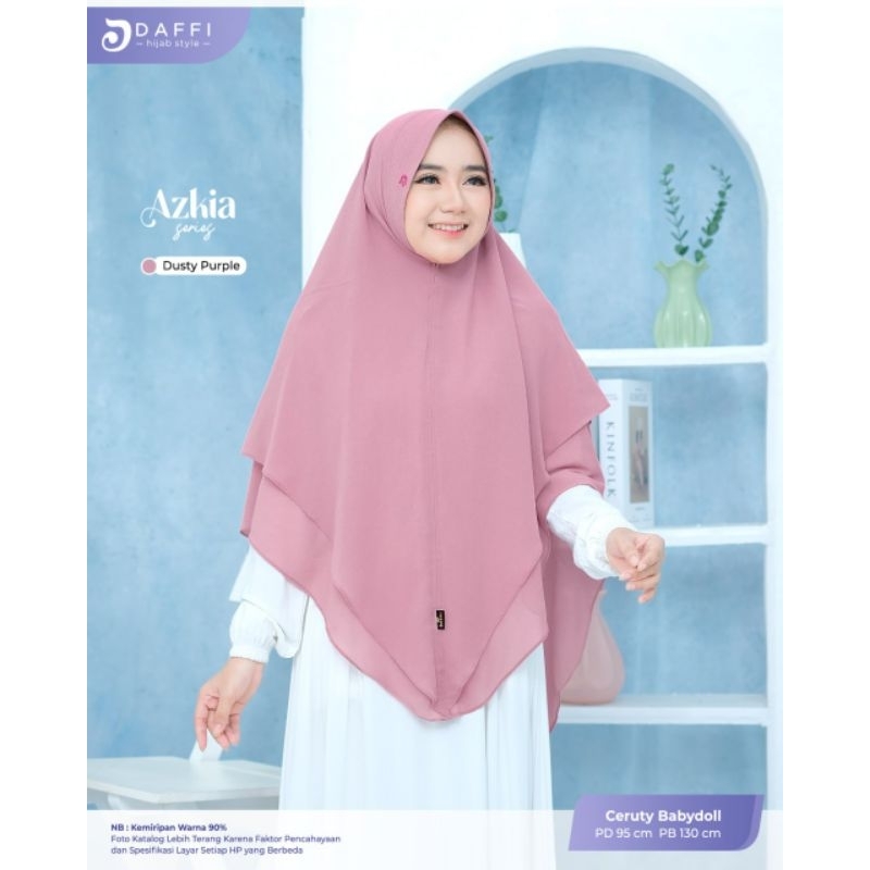 Khimar AZKIA series Hijab instan by Daffi Jilbab Jumbo Syar'i