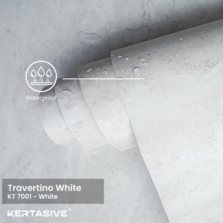 TRAVERTINO WHITE - PVC Kertasive