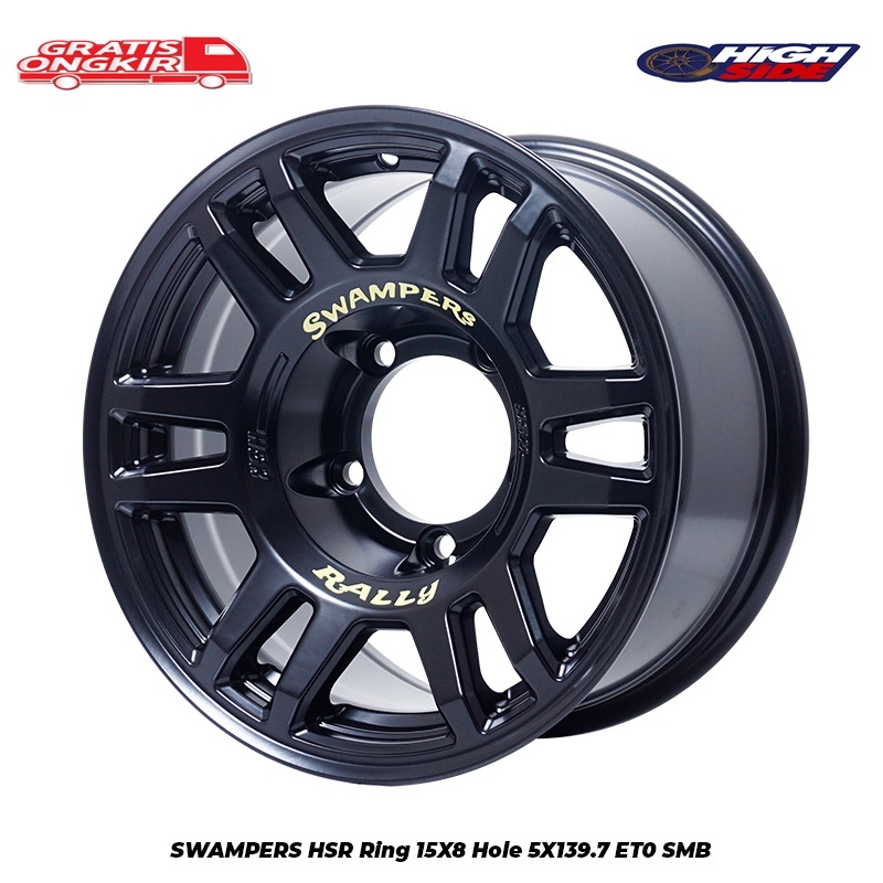 Velg Racing Mobil Daihatsu Taft,Feroza,Jeep Cj,Katana,Sidekick Ring 15 Hsr Swampers