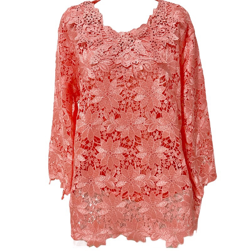 457 Atasan wanita brukat kilap stock XL XXL  Baju pesta kondangan premium tille tulle brokat brukat 