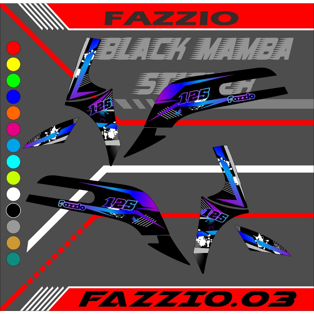 STRIPING  STIKER FAZIO  STICKER LIS LIST FAZIO ROBOT CODE 03