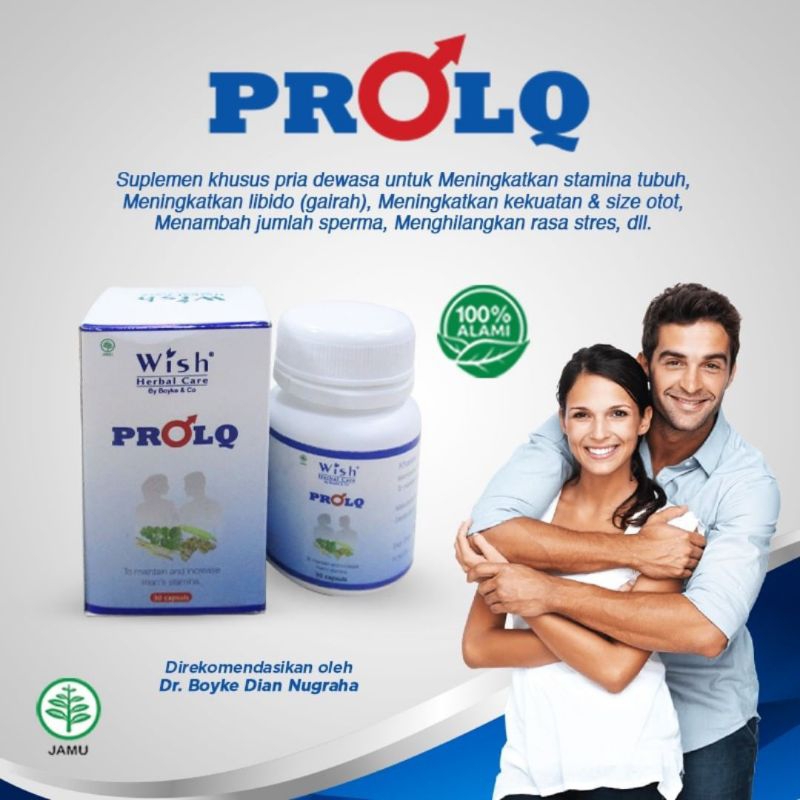 WISH PROLQ DR BOYKE RESMI ASLI ORIGINAL OBAT STAMINA KUAT TAHAN LAMA PRIA DEWASA