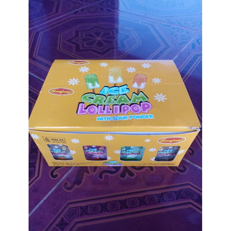 

Ranjani Ice Cream Lolipop Permen With Sour Powder @24pcs