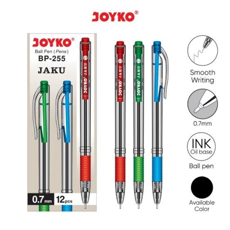 

[LUSIN] BALLPOINT PENA BP-255 JOYKO / PULPEN BP 255 JAKU JOYKO / PEN CETEK