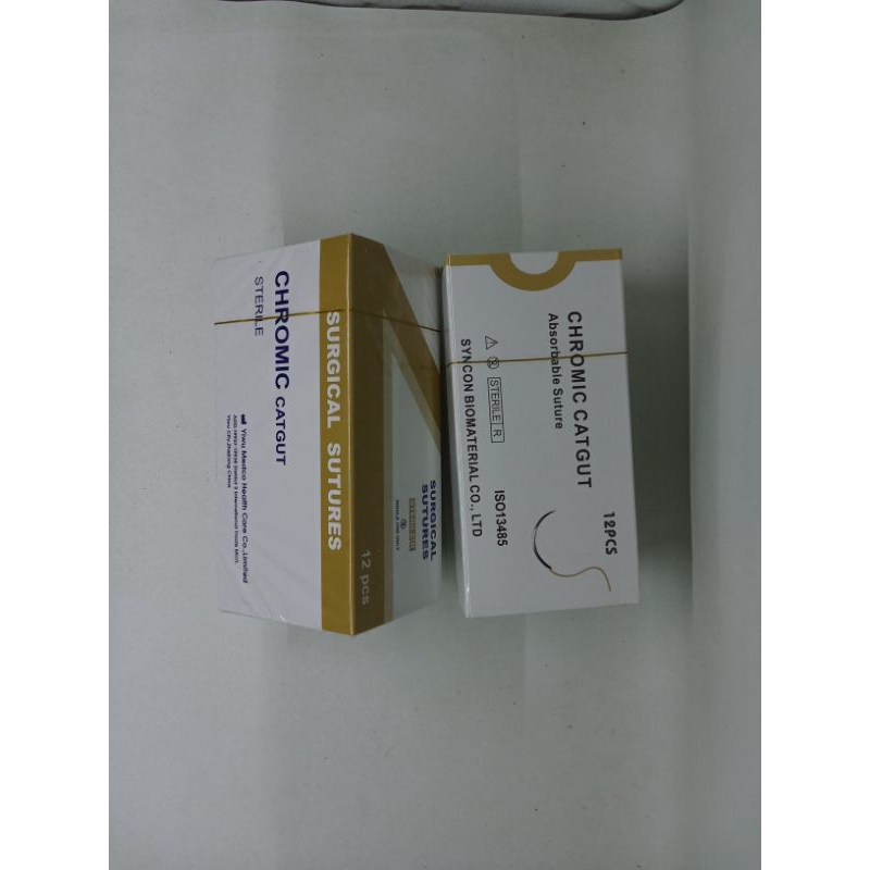 Catgut Chromic 3.0 & 4.0 dengan Jarum Taper