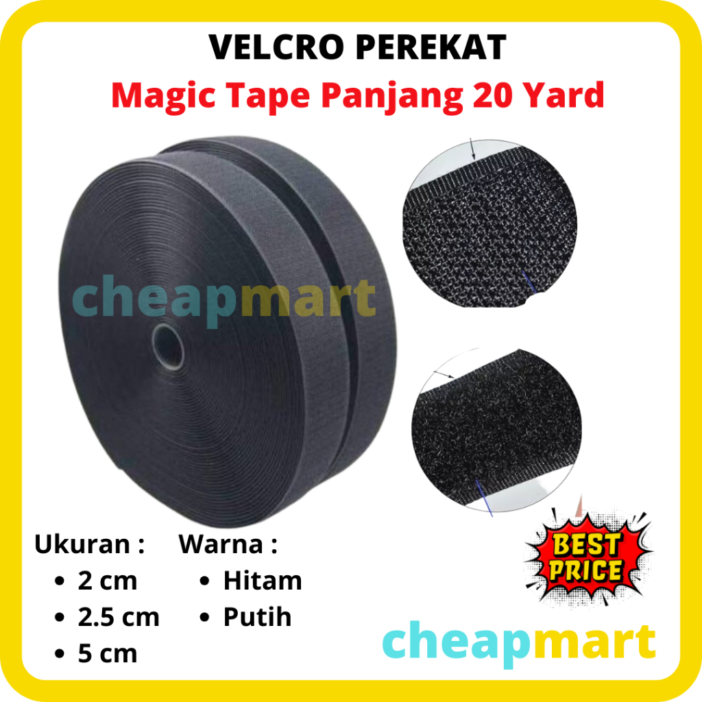 BEST SELLER VELCRO PEREKAT MAGIC TAPE 2 cm
