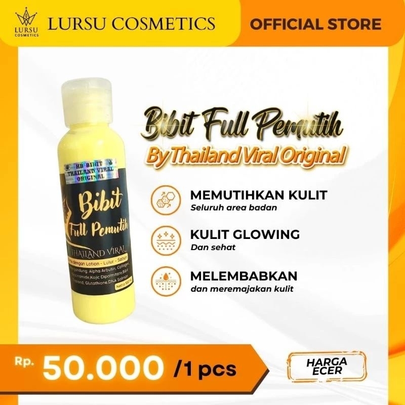 BIBIT FULL PEMUTIH THAILAND VIRAL BY LURSU KOSMETIK