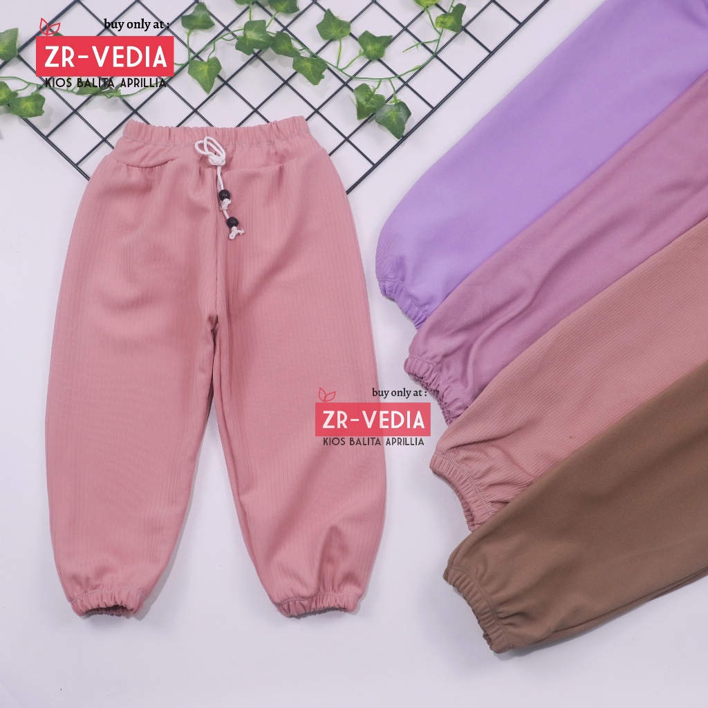 (UNIVERSAL) Jogger Molly Uk 1-12 Tahun / Celana Harian Olahraga Tidur Pants Branded Joger Panjang An