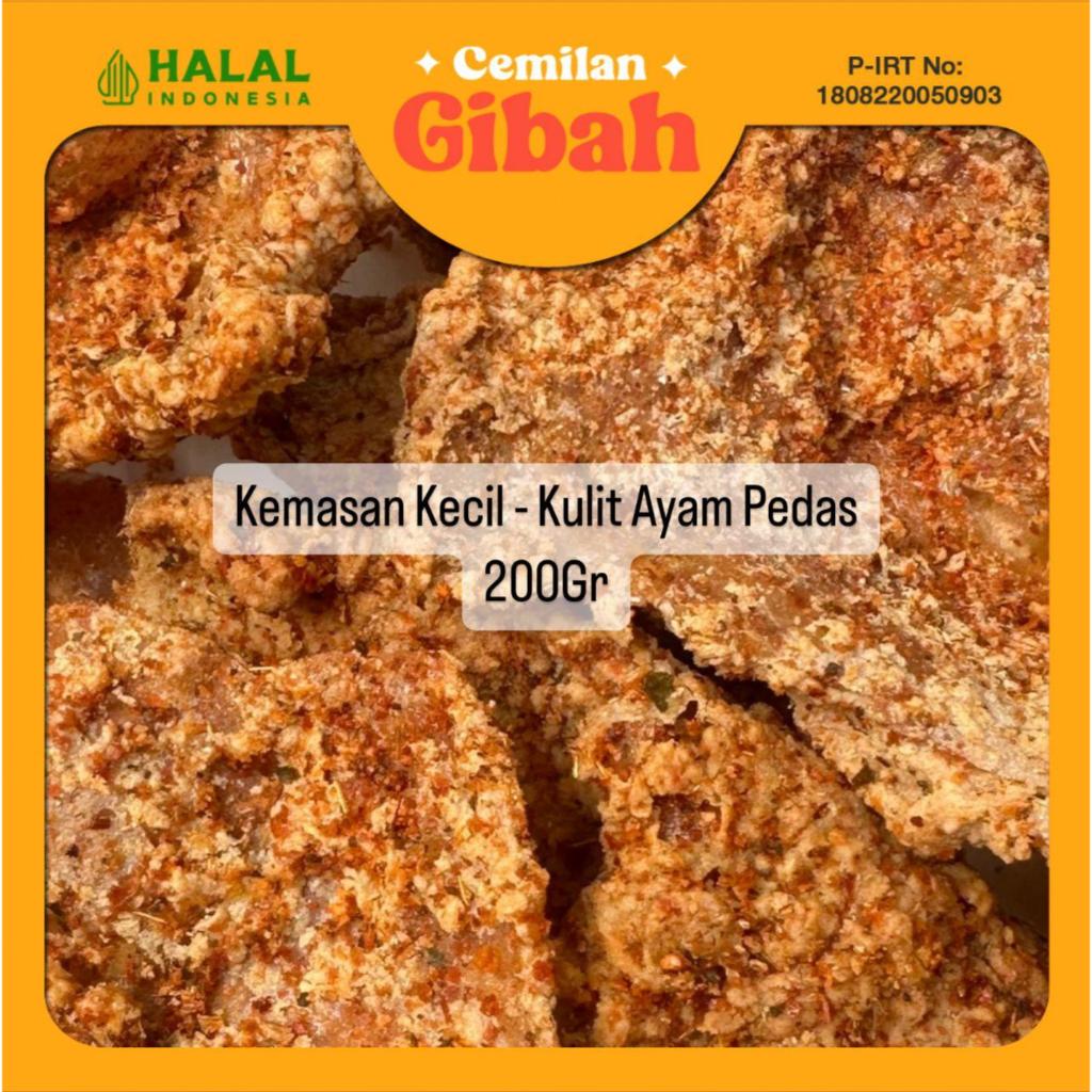

Kemasan Kecil - 200 Gram - Keripik Kulit Ayam PEDAS GURIH Ala Cemilan Gibah - Cemilan Gibah