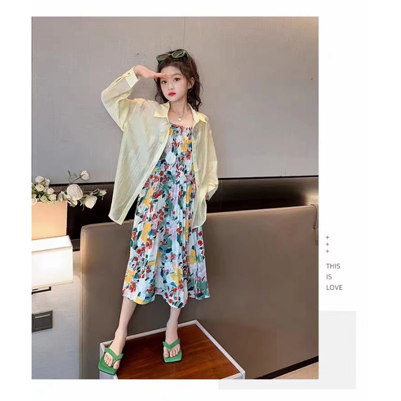 59443JRR SUMMER BEACH DRESS BANGKOK ANAK SUPER PREMIUM JUNIOR
