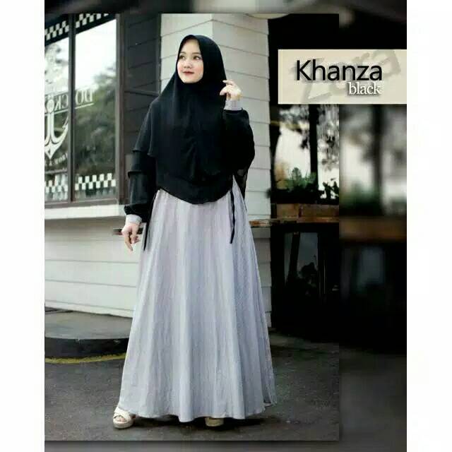 Gamis Set Jilbab | Gamis Ibu Ibu Terbaru | Gamis Simple Daily Mewah | Gamis Akifa Khanza Set Jilbab