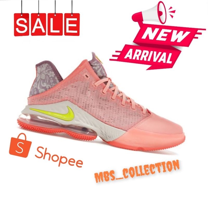 SEPATU LEBRON 19 LOW HAWAII ORANGE BASKET BALL PREMIUM ORIGINAL UNISEX CEWEK COWOK LEBRON JAMES