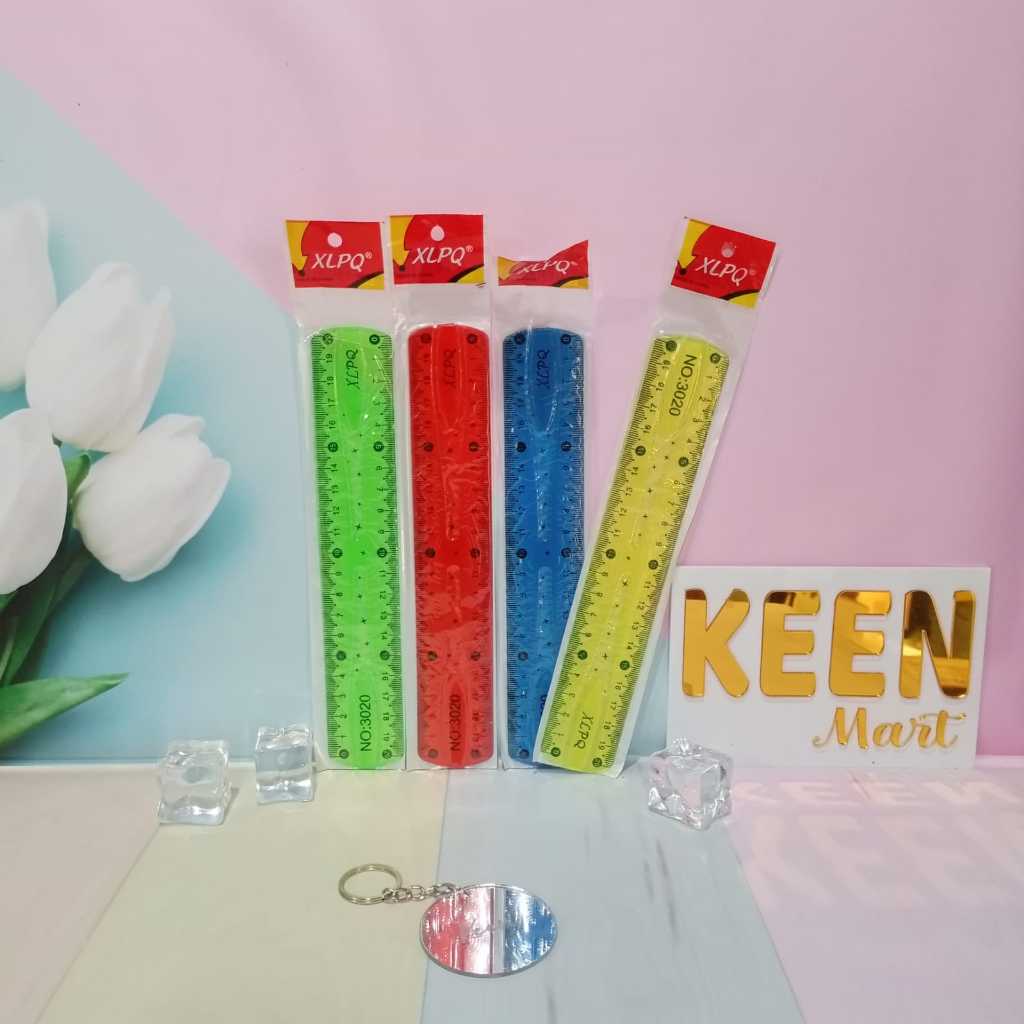 

penggaris 20 cm LENTUR/garisan/flexible ruler/penggaris lentur tidak bisa patah