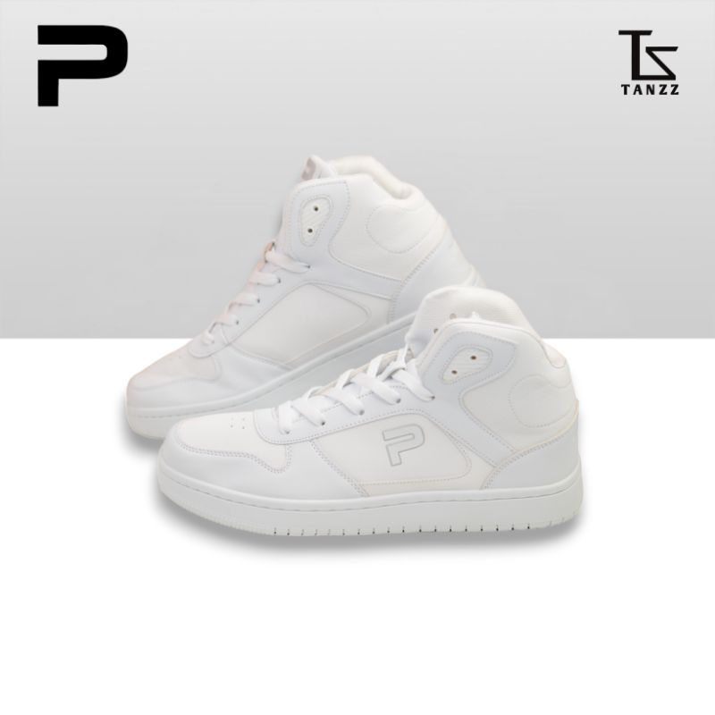 PAULMAY Sepatu Sneakers Pria Lisbon High - White