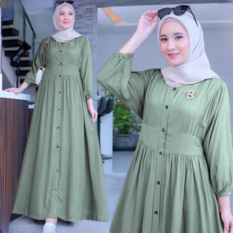 NATARI DRESS Baju Gamis wanita 2025 Gamis simple elegan Gamis jumbo kekinian dan fashionable