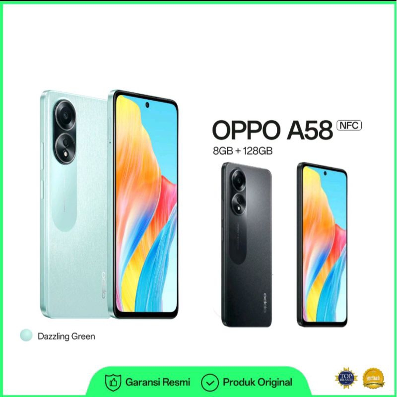 HP OPPO A58 RAM 8GB ROM 128GB - Garansi Resmi Oppo Indonesia