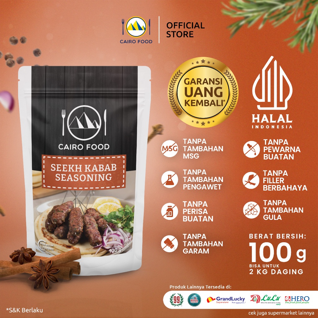 

Bumbu Seekh Kabab Cairo Food - 100g