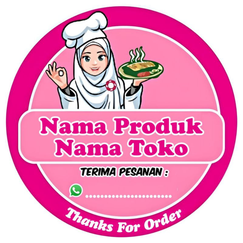 

(Minimal order 100 buah) STIKER PRODUK CEMILAN / MAKANAN RDTE / MAKANAN RINGAN / NASI KOTAK