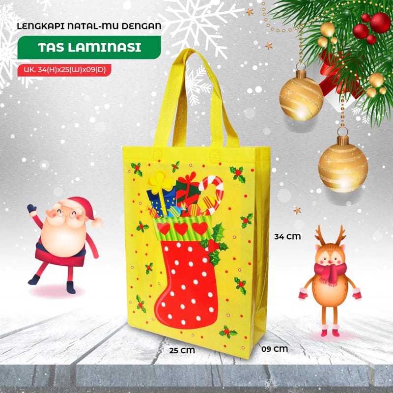 

Goodie bag Natal 32x25x9 tas souvenir natal tas christmas