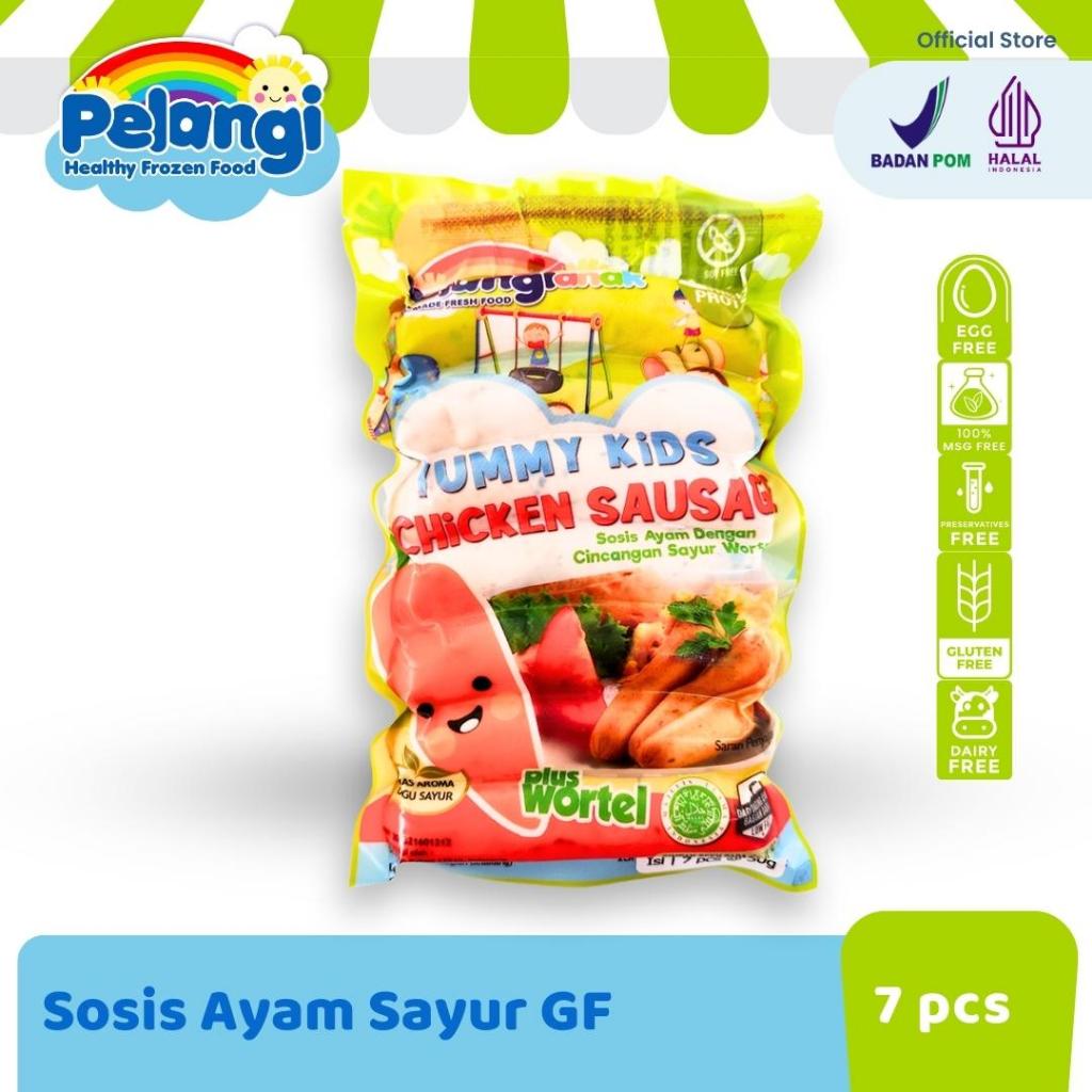 

Pelangi Anak YUMMY KIDS Sosis Ayam Plus Sayur Wortel Gluten Free Egg Free Sehat Halal Tanpa Msg Tanpa Pengawet Dijamin Bebas Langu Sayur