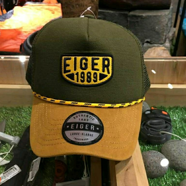 EIGER1989 Topi Original Nativo Trucker.Navy Cap.
