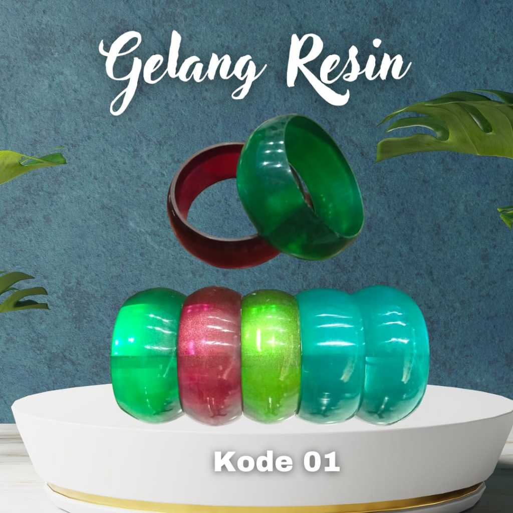 Gelang Resin Etnik Motif Khas Bali Gelang Resin Handmade Bali