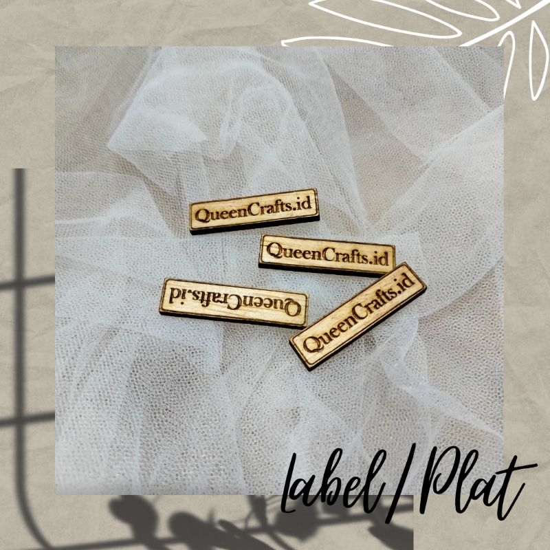 

Label // Plat Nama Bahan plywood UK 4x1