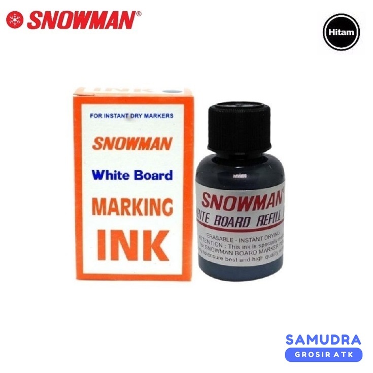 

Snowman Refill Isi Tinta Spidol Papan Tulis / Whiteboard Non Permanen BG12