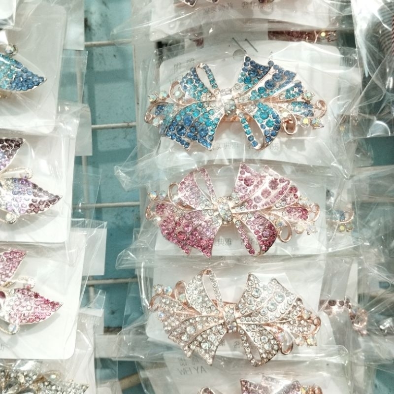 Jepit Rambut Permata Aksesoris Pita Wanita Jepit Rambut Korea / Kep Rambut Hiasan Rambut Pesta