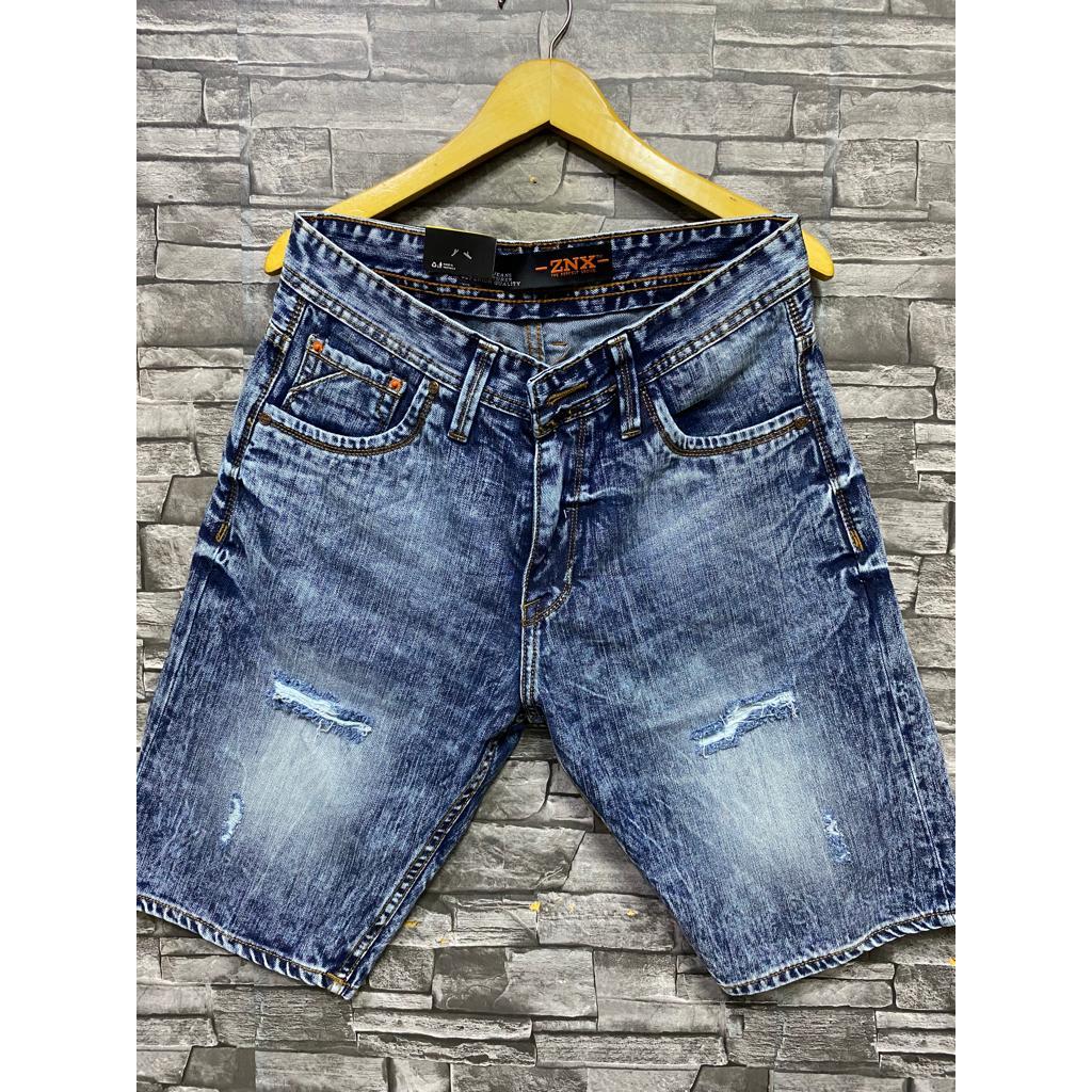 CELANA PRIA JEANS PENDEK SOBEK TERBARU/JEANS PENDEK SOBEK/JEANS SOBEK