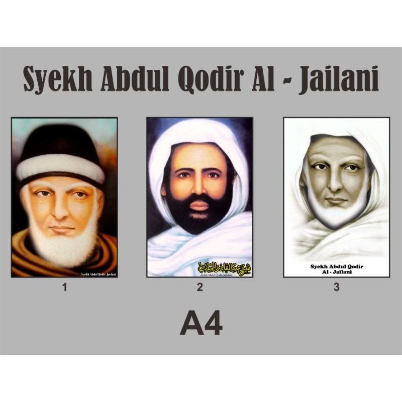 Poster Syekh Abdul Qodir Al-Jailani (A4)