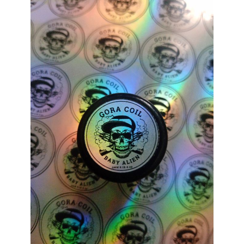 

stiker hologram silver 1pasang babyy al